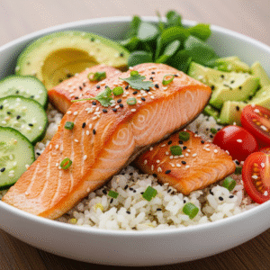 Bowl salmon