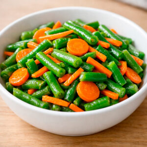 Picadillo de vainica con zanahoria