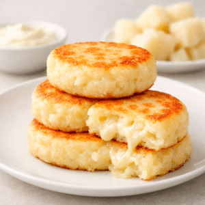 Tortas de yuca con queso