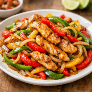 Fajitas de pollo caribeñas