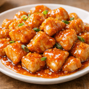 Pollo a la naranja en trozos