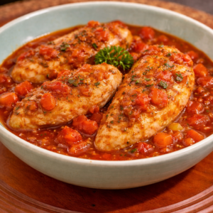 Pollo en salsa de tomate