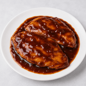 Pollo en salsa BBQ