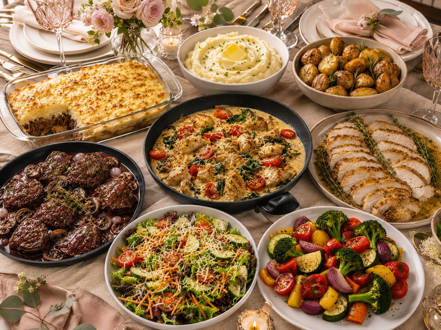 Cena especial para mamá